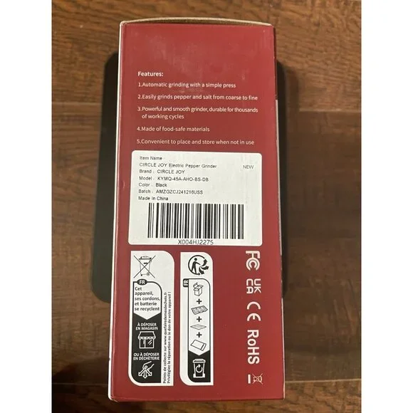 Electric Salt & Pepper Grinder Set Rechargeable Salt and Pepper Mills W 6 Level - Picture 8 of 10